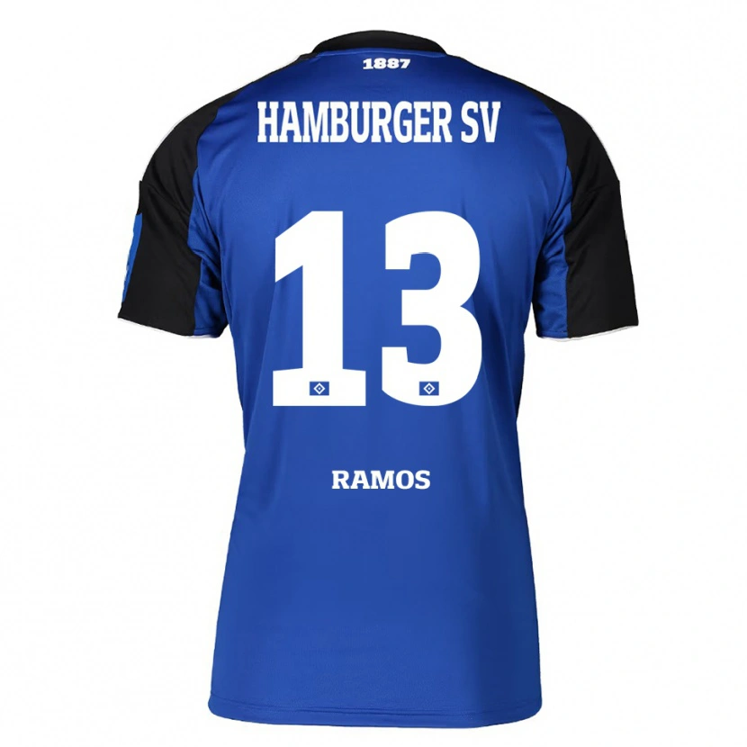 Danxen Män Gui Ramos #13 Blå Svart Bortatröja Matchtröjor 2025/26 Tröjor T-Tröja