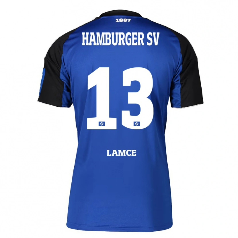 Danxen Män Benjamin Lamce #13 Blå Svart Bortatröja Matchtröjor 2025/26 Tröjor T-Tröja
