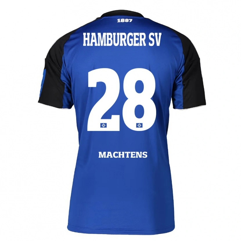 Danxen Män Pauline Machtens #28 Blå Svart Bortatröja Matchtröjor 2025/26 Tröjor T-Tröja