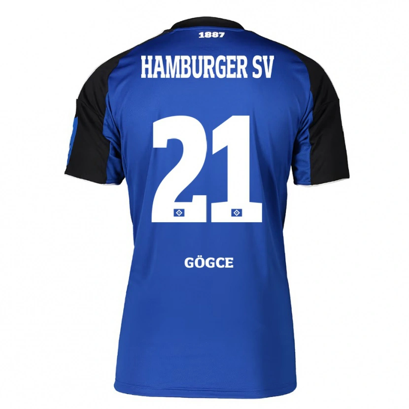 Danxen Män Keyhan Gögce #21 Blå Svart Bortatröja Matchtröjor 2025/26 Tröjor T-Tröja