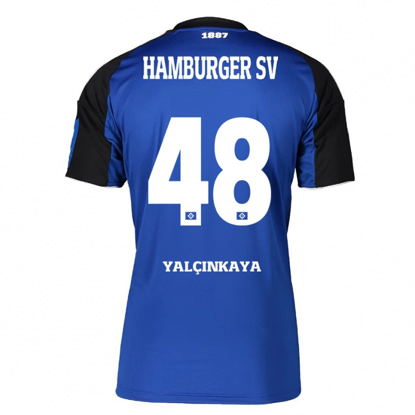 Danxen Män Bilal Yalcinkaya #48 Blå Svart Bortatröja Matchtröjor 2025/26 Tröjor T-Tröja
