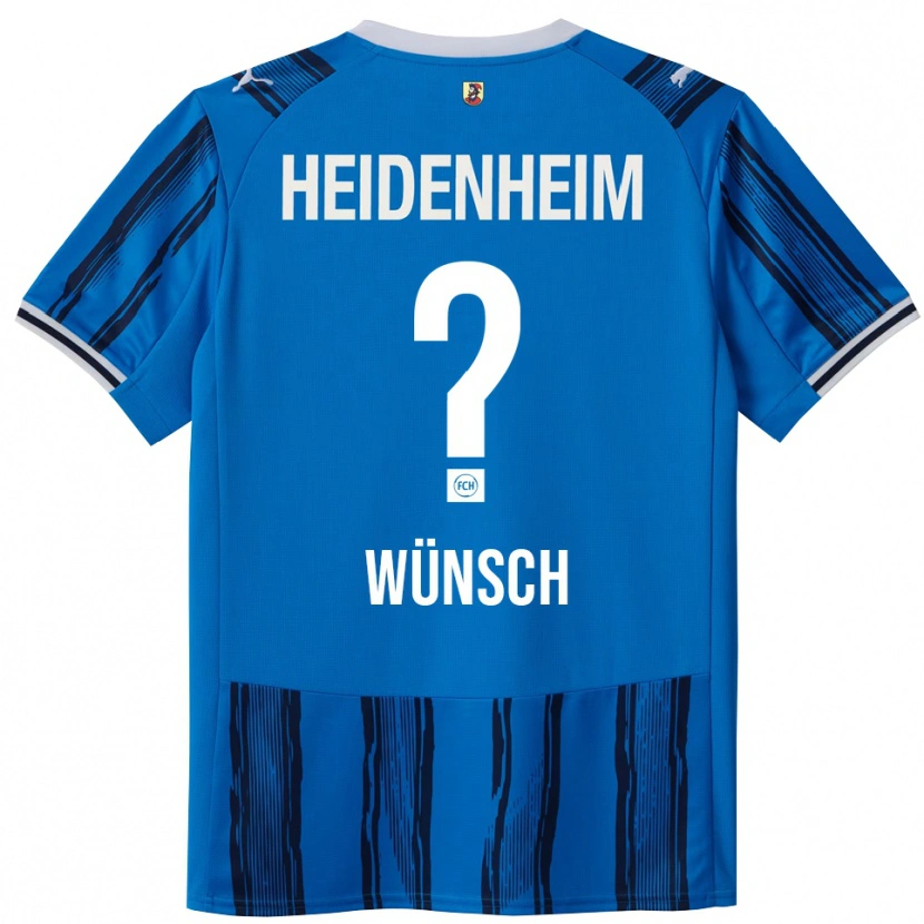 Danxen Män Luca Wünsch #0 Blå Marinblå Bortatröja Matchtröjor 2025/26 Tröjor T-Tröja