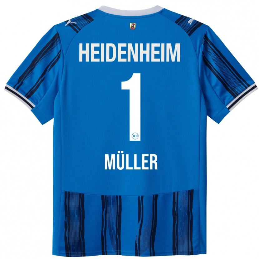 Danxen Män Kevin Müller #1 Blå Marinblå Bortatröja Matchtröjor 2025/26 Tröjor T-Tröja