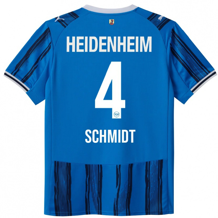 Danxen Män Luke Schmidt #4 Blå Marinblå Bortatröja Matchtröjor 2025/26 Tröjor T-Tröja