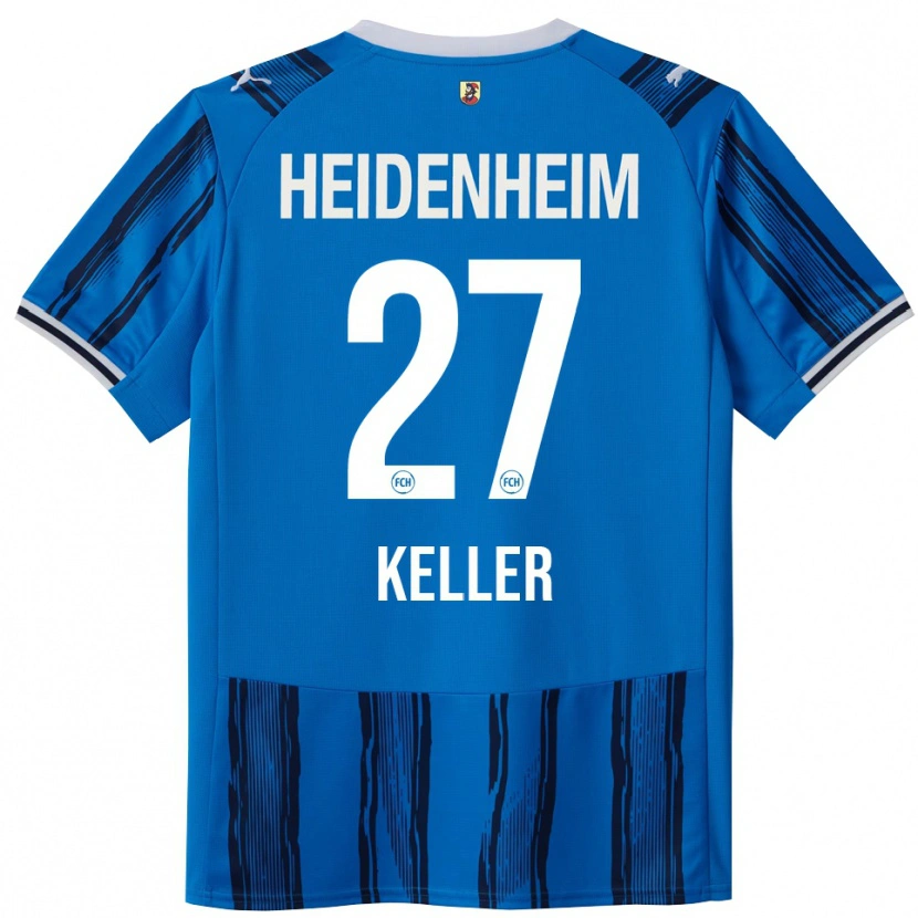 Danxen Män Thomas Keller #27 Blå Marinblå Bortatröja Matchtröjor 2025/26 Tröjor T-Tröja