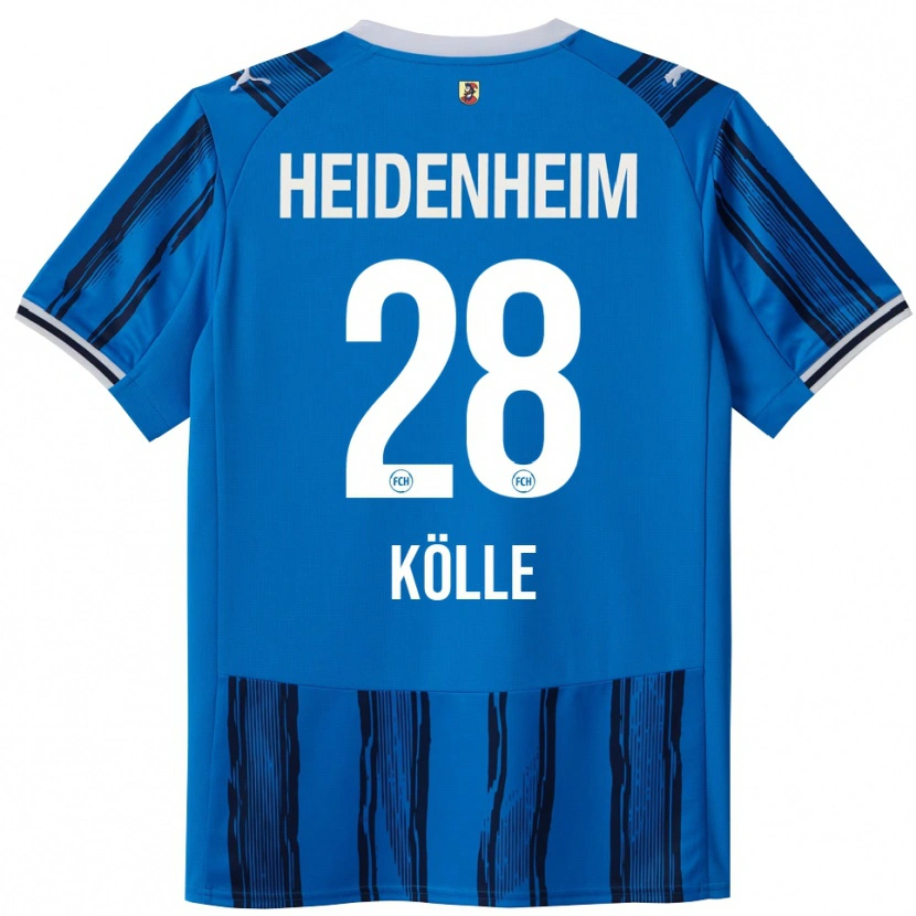 Danxen Män Adam Kölle #28 Blå Marinblå Bortatröja Matchtröjor 2025/26 Tröjor T-Tröja