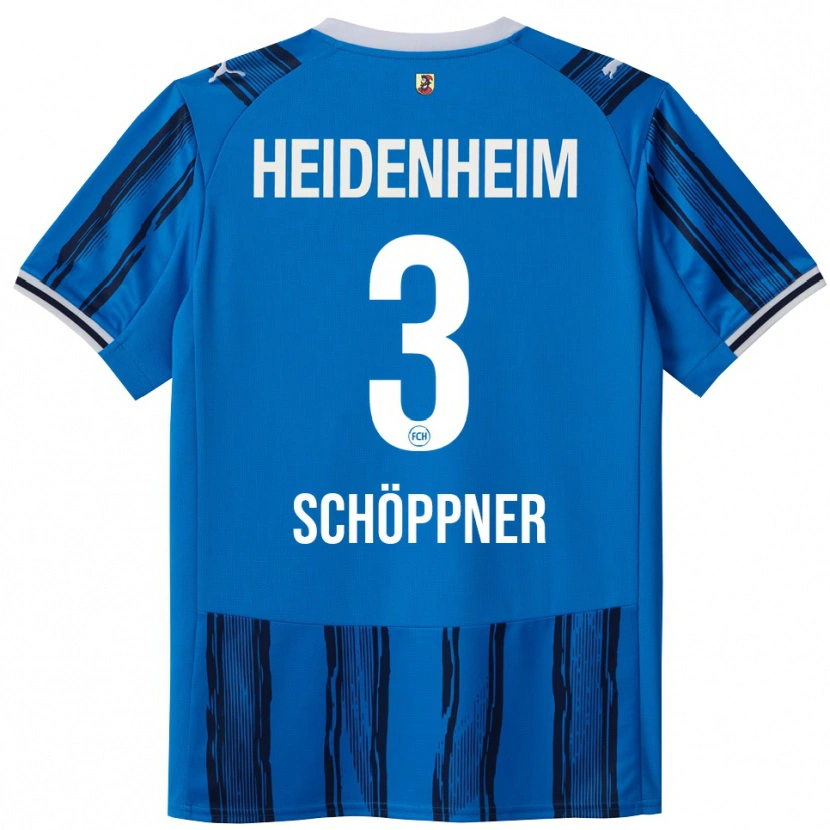 Danxen Män Jan Schöppner #3 Blå Marinblå Bortatröja Matchtröjor 2025/26 Tröjor T-Tröja
