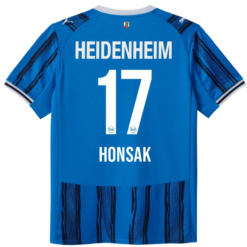 Danxen Män Mathias Honsak #17 Blå Marinblå Bortatröja Matchtröjor 2025/26 Tröjor T-Tröja