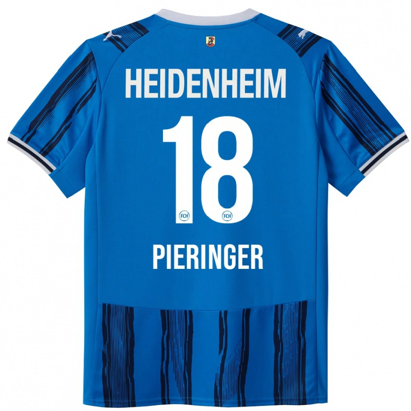 Danxen Män Marvin Pieringer #18 Blå Marinblå Bortatröja Matchtröjor 2025/26 Tröjor T-Tröja