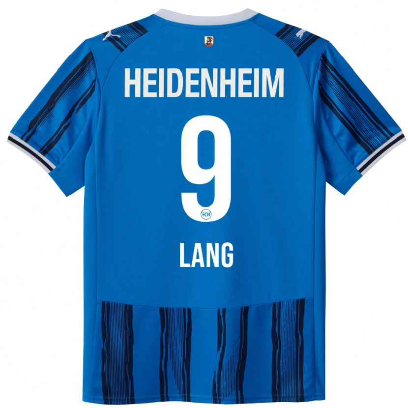 Danxen Män Jarne Lang #9 Blå Marinblå Bortatröja Matchtröjor 2025/26 Tröjor T-Tröja