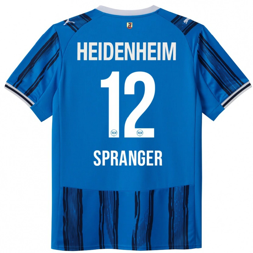 Danxen Män Luke Spranger #12 Blå Marinblå Bortatröja Matchtröjor 2025/26 Tröjor T-Tröja
