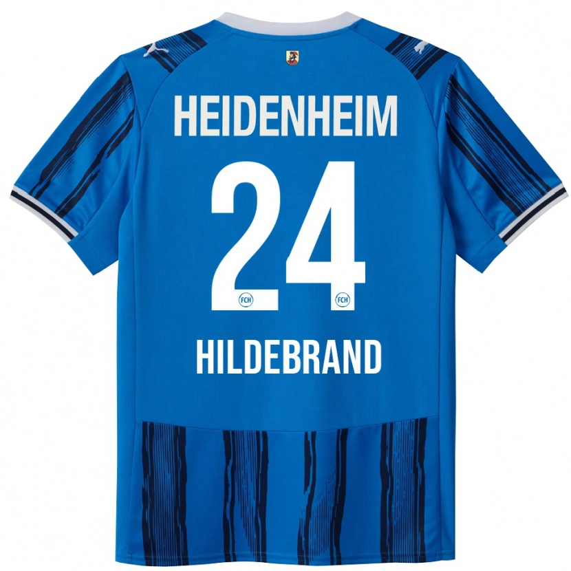 Danxen Män Jan Hildebrandt #24 Blå Marinblå Bortatröja Matchtröjor 2025/26 Tröjor T-Tröja