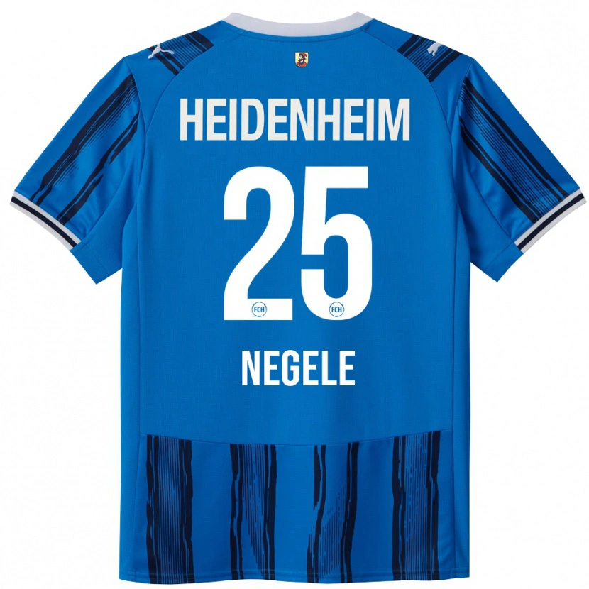 Danxen Män Christopher Negele #25 Blå Marinblå Bortatröja Matchtröjor 2025/26 Tröjor T-Tröja