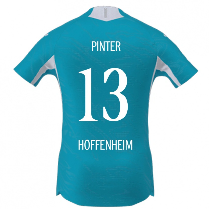 Danxen Män Valentein Pinter #13 Himmelsblå Bortatröja Matchtröjor 2025/26 Tröjor T-Tröja