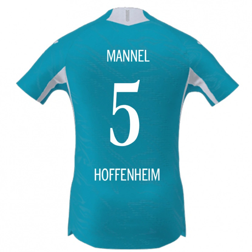 Danxen Män Bixente Mannel #5 Himmelsblå Bortatröja Matchtröjor 2025/26 Tröjor T-Tröja