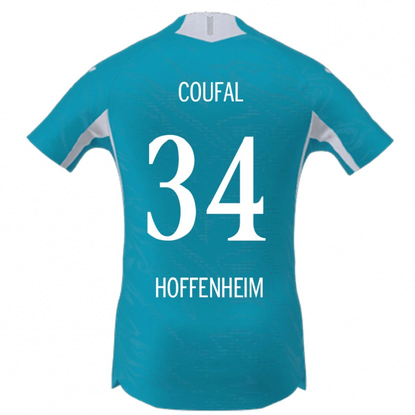 Danxen Män Vladimír Coufal #34 Himmelsblå Bortatröja Matchtröjor 2025/26 Tröjor T-Tröja