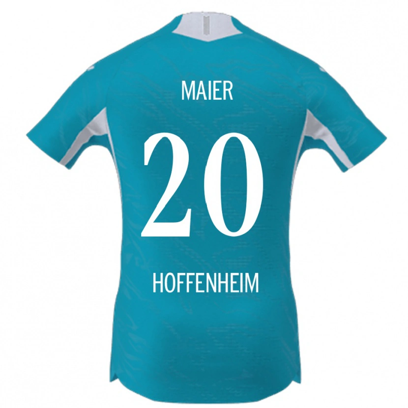 Danxen Män Leonie Maier #20 Himmelsblå Bortatröja Matchtröjor 2025/26 Tröjor T-Tröja