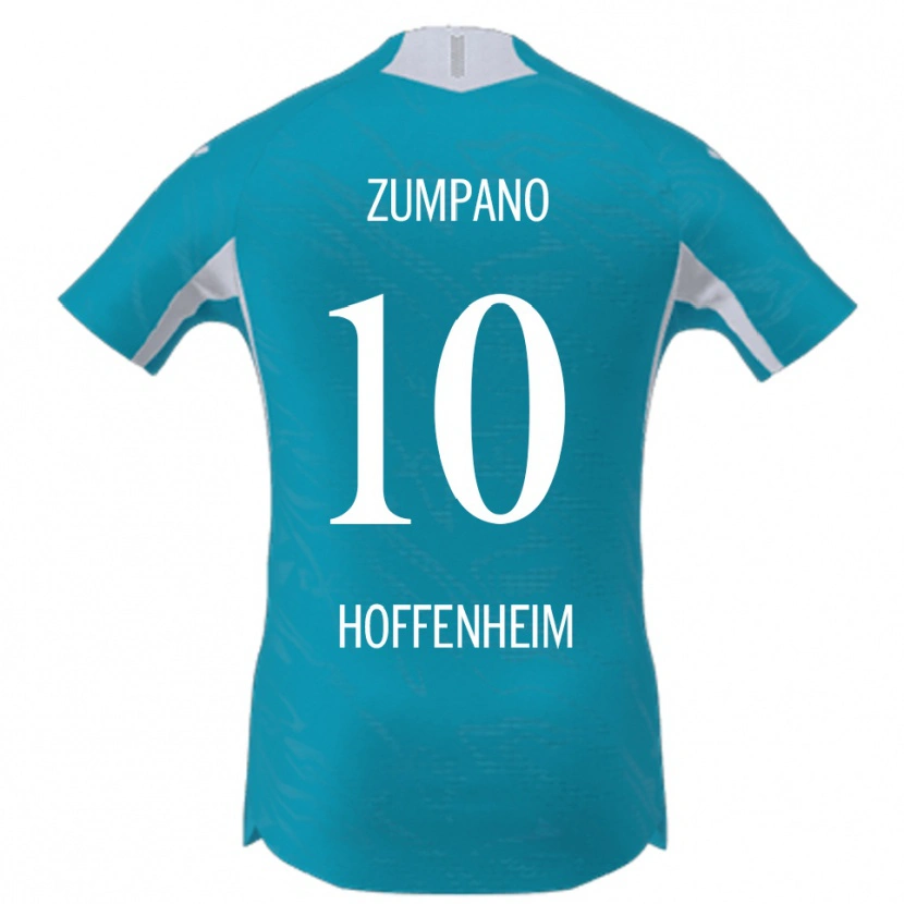 Danxen Män Nevio Zumpano #10 Himmelsblå Bortatröja Matchtröjor 2025/26 Tröjor T-Tröja