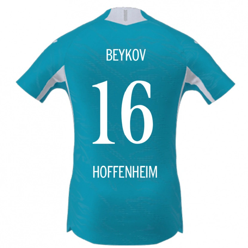 Danxen Män Viktor Beykov #16 Himmelsblå Bortatröja Matchtröjor 2025/26 Tröjor T-Tröja