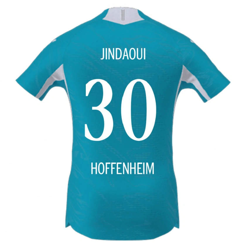 Danxen Män Nader Jindaoui #30 Himmelsblå Bortatröja Matchtröjor 2025/26 Tröjor T-Tröja
