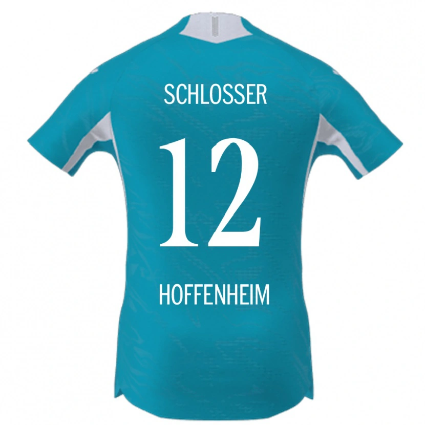 Danxen Män Nils Schlosser #12 Himmelsblå Bortatröja Matchtröjor 2025/26 Tröjor T-Tröja