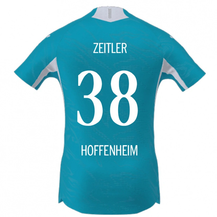 Danxen Män Deniz Zeitler #38 Himmelsblå Bortatröja Matchtröjor 2025/26 Tröjor T-Tröja
