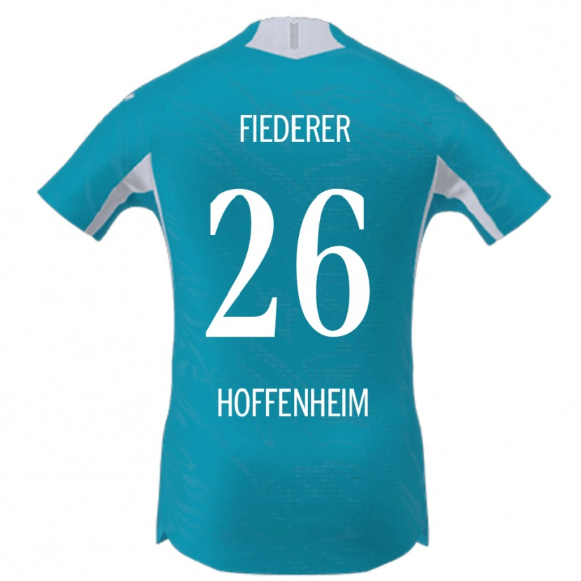 Danxen Män Tom Fiederer #26 Himmelsblå Bortatröja Matchtröjor 2025/26 Tröjor T-Tröja