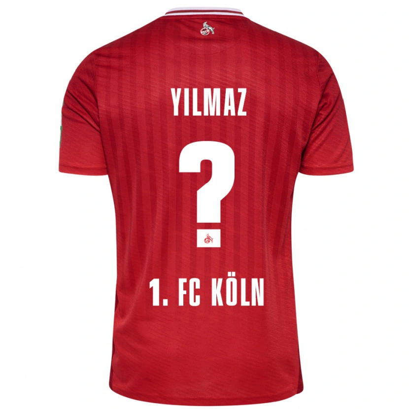 Danxen Män Abdul-Malik Yilmaz #0 Röd Vit Bortatröja Matchtröjor 2025/26 Tröjor T-Tröja