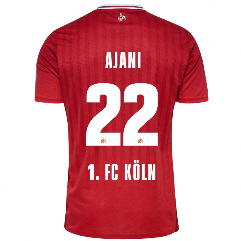Danxen Män Marvin Ajani #22 Röd Vit Bortatröja Matchtröjor 2025/26 Tröjor T-Tröja
