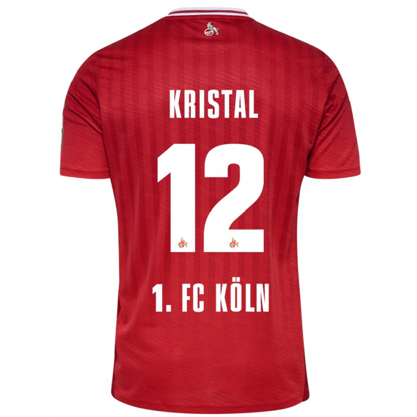 Danxen Män Patrik Kristal #12 Röd Vit Bortatröja Matchtröjor 2025/26 Tröjor T-Tröja