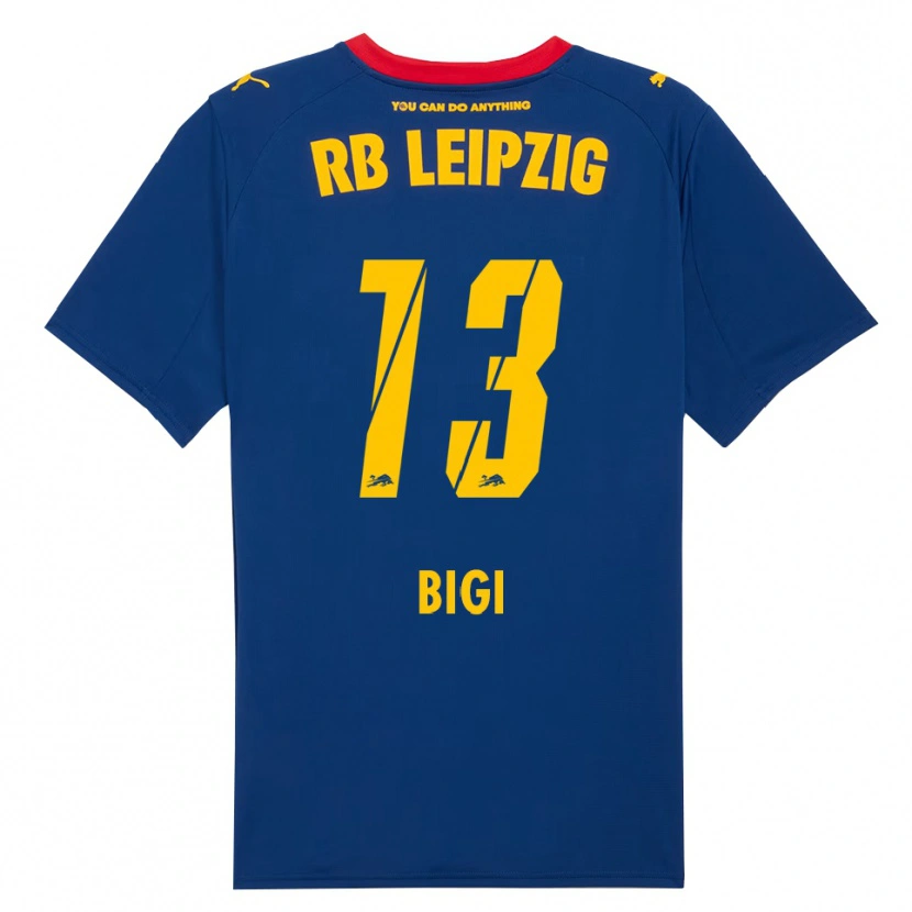 Danxen Män Samim Bigi #13 Marinblå Röd Bortatröja Matchtröjor 2025/26 Tröjor T-Tröja