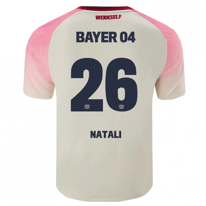 Danxen Män Andrea Natali #26 Rosa Off-White Bortatröja Matchtröjor 2025/26 Tröjor T-Tröja
