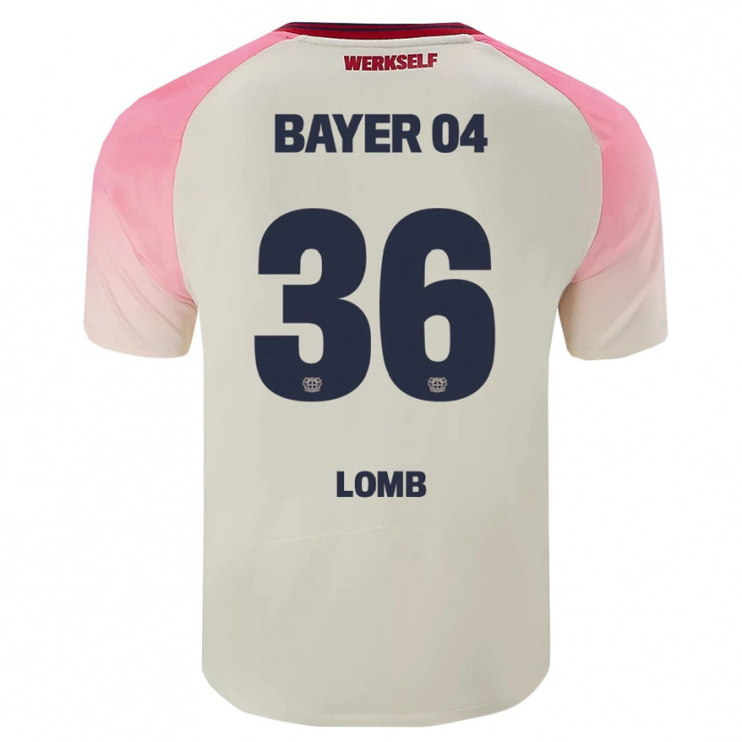 Danxen Män Niklas Lomb #36 Rosa Off-White Bortatröja Matchtröjor 2025/26 Tröjor T-Tröja