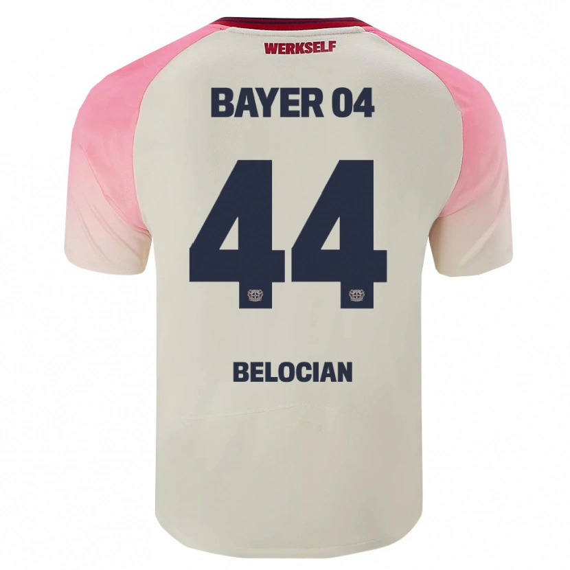 Danxen Män Jeanuël Belocian #44 Rosa Off-White Bortatröja Matchtröjor 2025/26 Tröjor T-Tröja