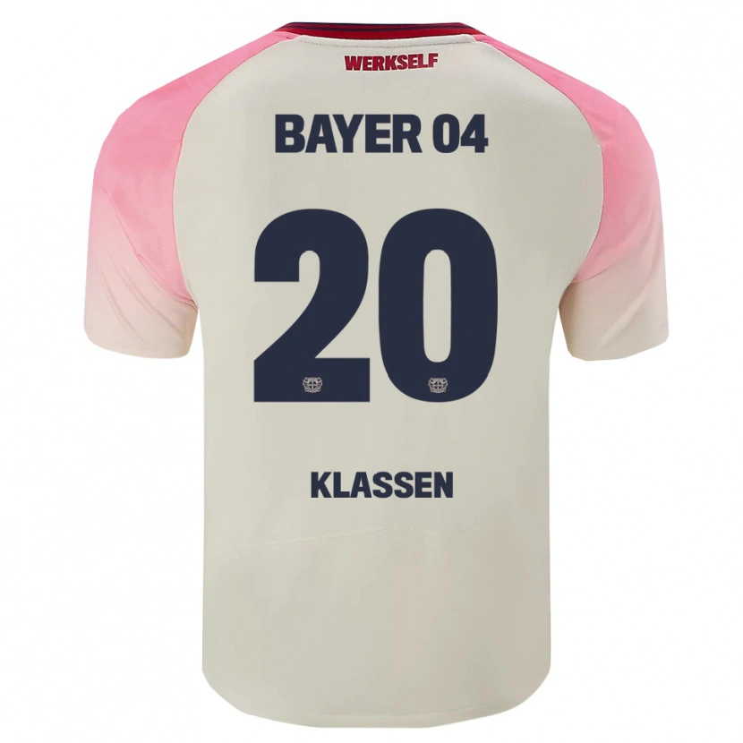 Danxen Män Ole Klaßen #20 Rosa Off-White Bortatröja Matchtröjor 2025/26 Tröjor T-Tröja