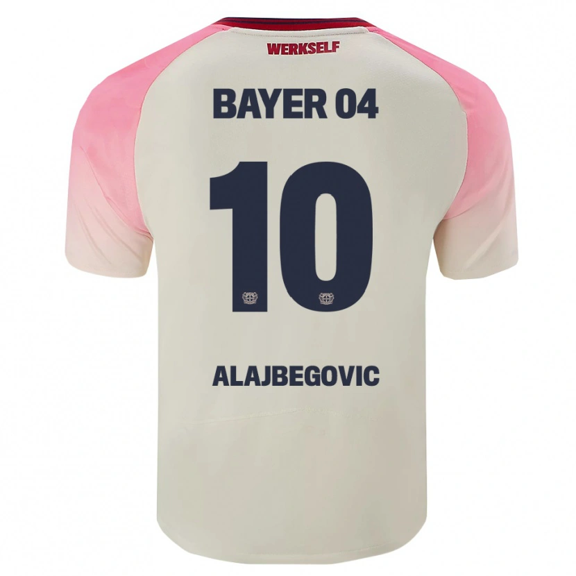 Danxen Män Kerim Alajbegovic #10 Rosa Off-White Bortatröja Matchtröjor 2025/26 Tröjor T-Tröja