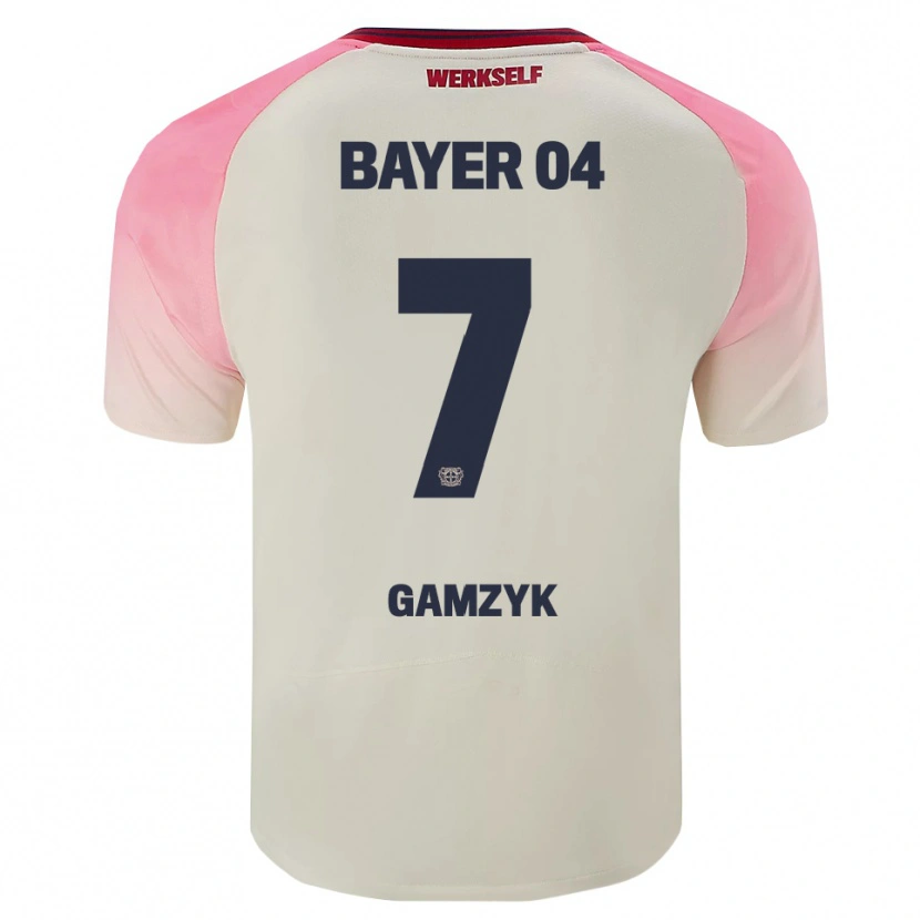 Danxen Män Andriy Gamzyk #7 Rosa Off-White Bortatröja Matchtröjor 2025/26 Tröjor T-Tröja