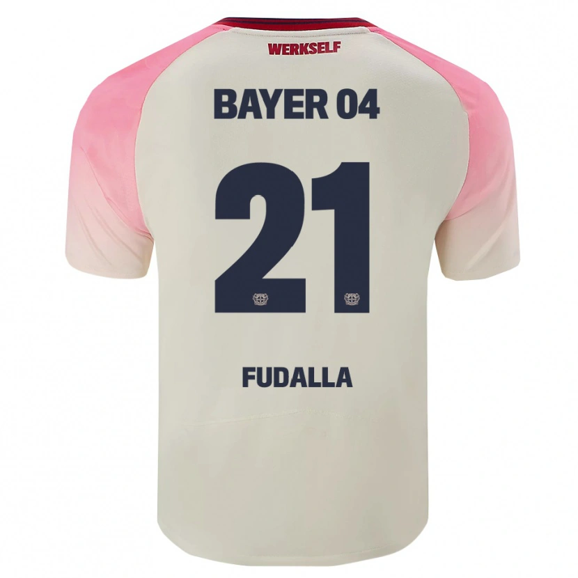Danxen Män Vanessa Fudalla #21 Rosa Off-White Bortatröja Matchtröjor 2025/26 Tröjor T-Tröja