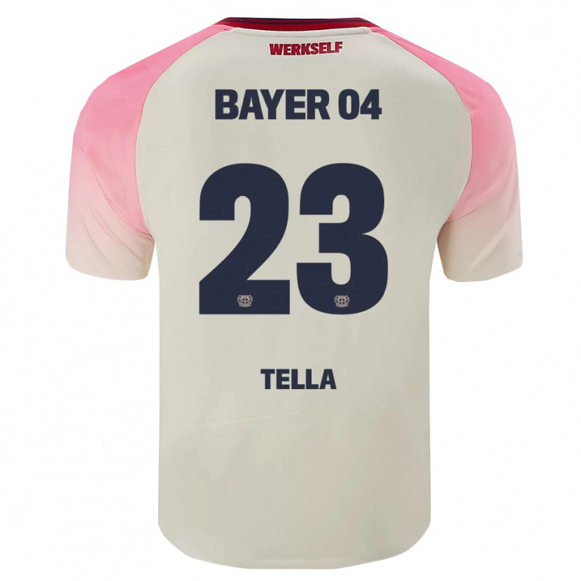 Danxen Män Nathan Tella #23 Rosa Off-White Bortatröja Matchtröjor 2025/26 Tröjor T-Tröja