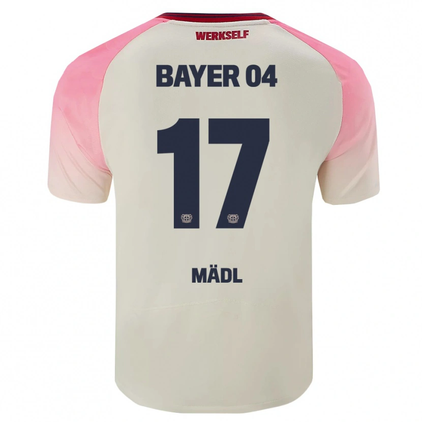 Danxen Män Valentina Mädl #17 Rosa Off-White Bortatröja Matchtröjor 2025/26 Tröjor T-Tröja
