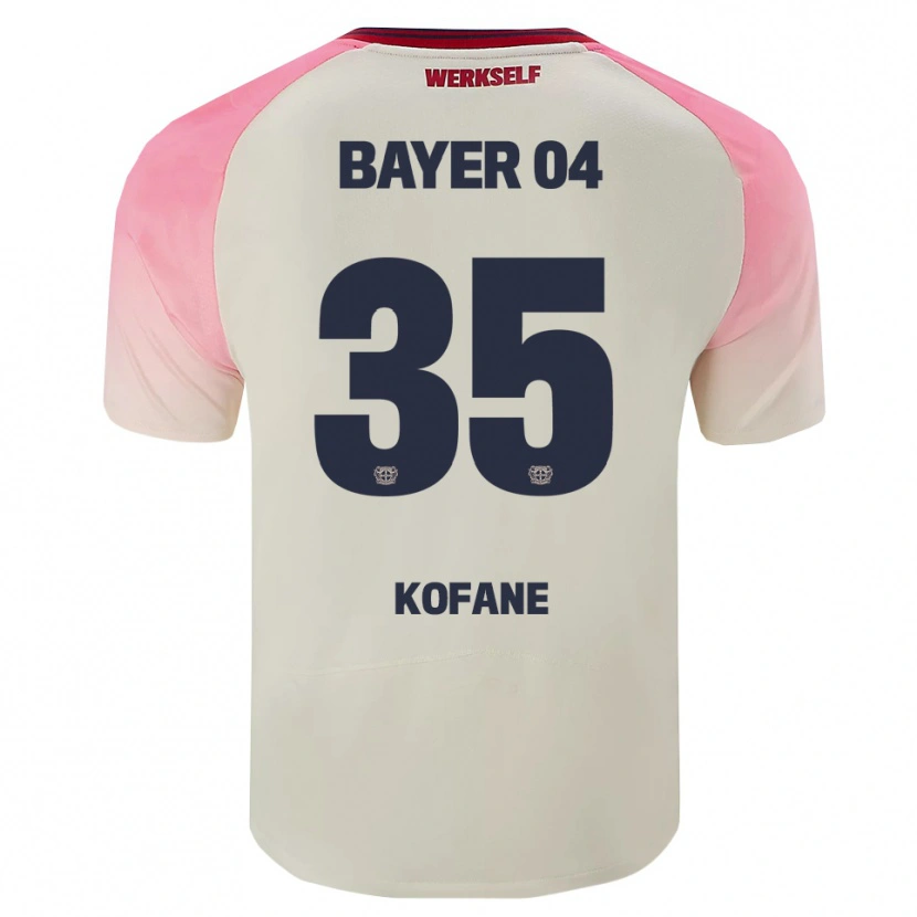 Danxen Män Christian Kofane #35 Rosa Off-White Bortatröja Matchtröjor 2025/26 Tröjor T-Tröja