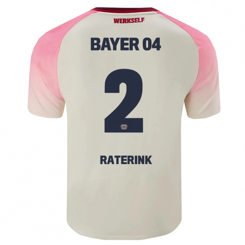 Danxen Män Othniël Raterink #2 Rosa Off-White Bortatröja Matchtröjor 2025/26 Tröjor T-Tröja