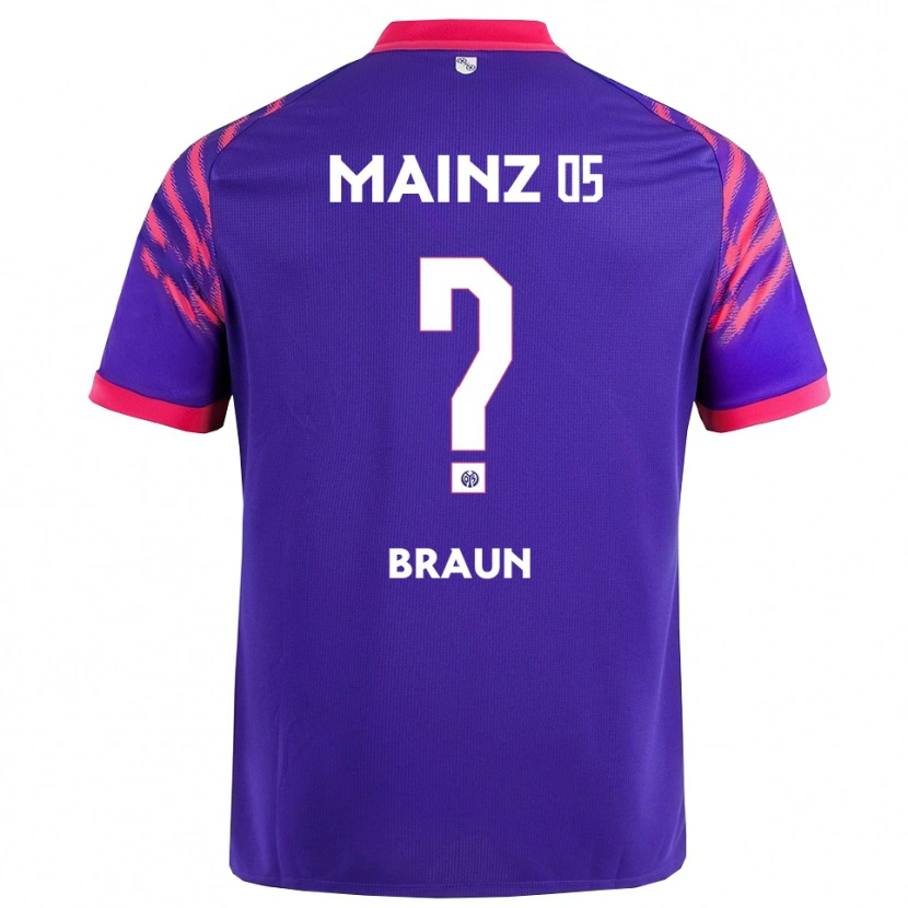 Danxen Män Liam Braun #0 Marinblå Rosa Bortatröja Matchtröjor 2025/26 Tröjor T-Tröja