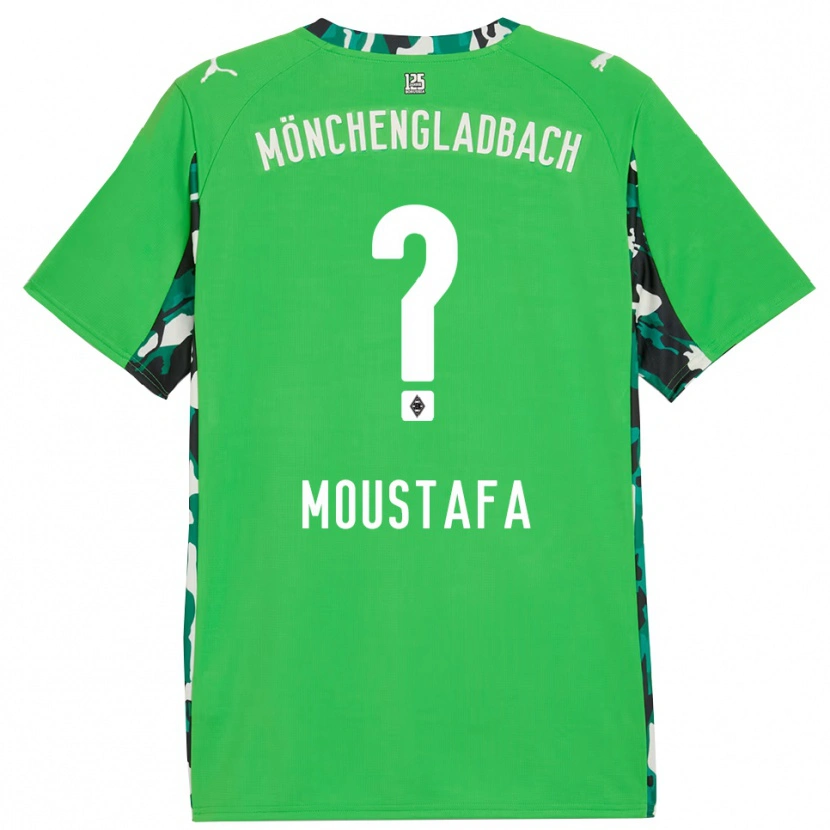 Danxen Män Seif Ashraf Moustafa #0 Grön Svart Bortatröja Matchtröjor 2025/26 Tröjor T-Tröja