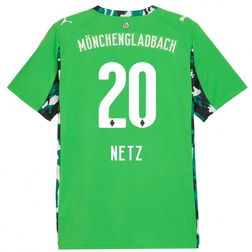 Danxen Män Luca Netz #20 Grön Svart Bortatröja Matchtröjor 2025/26 Tröjor T-Tröja