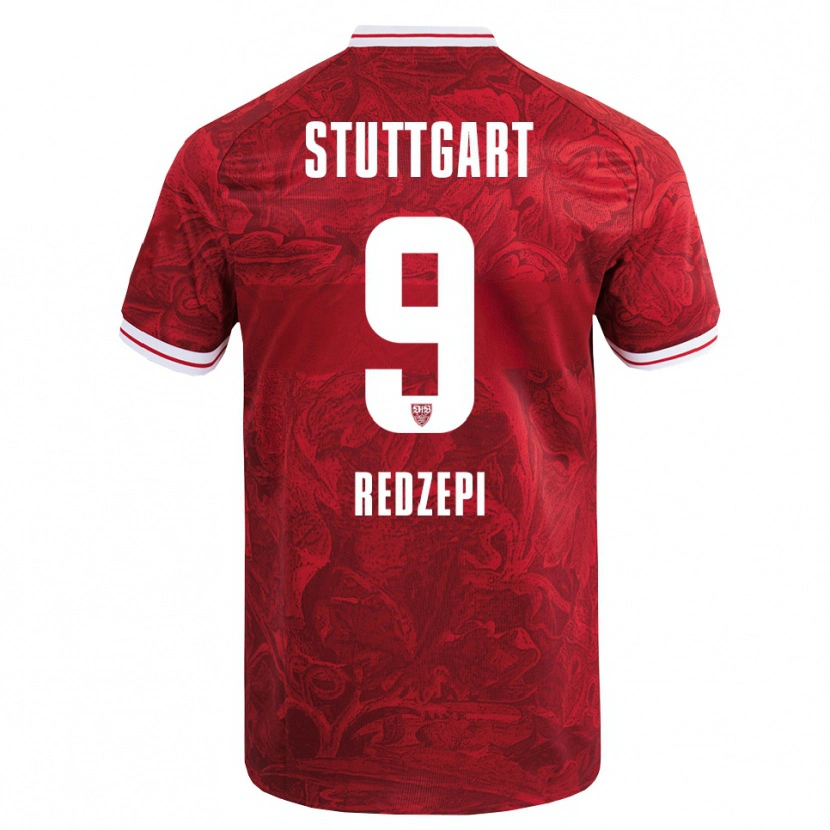 Danxen Män Enis Redzepi #9 Röd Svart Bortatröja Matchtröjor 2025/26 Tröjor T-Tröja