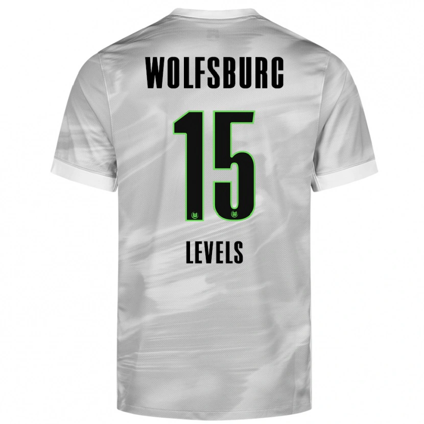 Danxen Män Janou Levels #15 Grå Vit Bortatröja Matchtröjor 2025/26 Tröjor T-Tröja