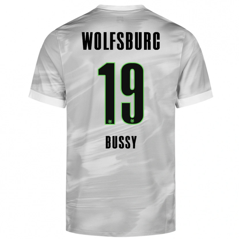 Danxen Män Kessya Bussy #19 Grå Vit Bortatröja Matchtröjor 2025/26 Tröjor T-Tröja