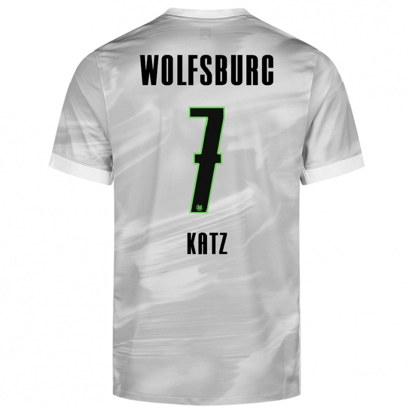 Danxen Män Bruno Katz #7 Grå Vit Bortatröja Matchtröjor 2025/26 Tröjor T-Tröja