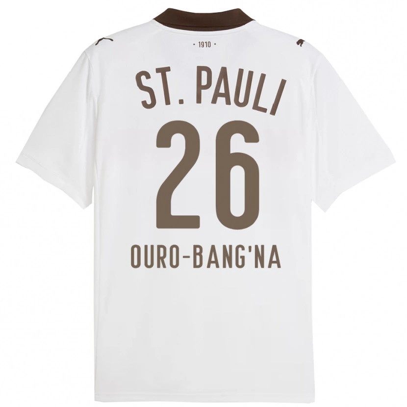 Danxen Män Samir Ouro-Bang'na #26 Vit Röd Bortatröja Matchtröjor 2025/26 Tröjor T-Tröja